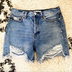 We The Free Denim Distressed Cuttoff shorts